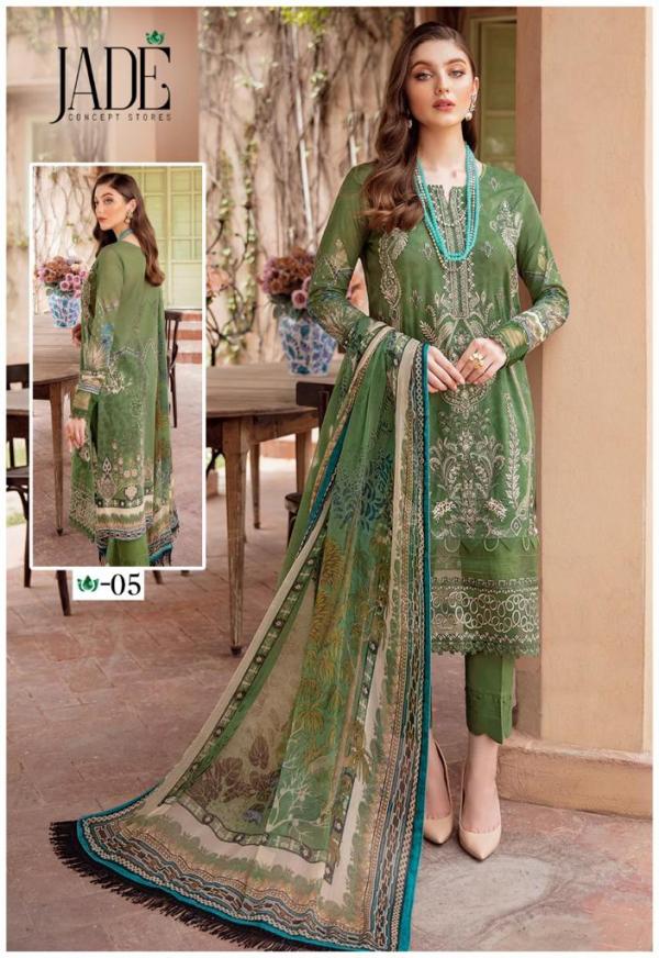 Jade Heza Azrin Lawn Cotton Designer Suit